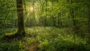zomers bos